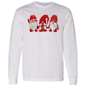 Hanging With Red Gnomies Christmas Santa Claus Shirt