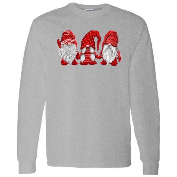 Hanging With Red Gnomies Christmas Santa Claus Shirt