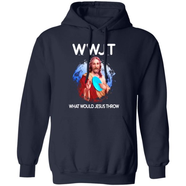 WWJT What Would Jesus Throw Funny Disc Golf Shirt