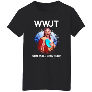 WWJT What Would Jesus Throw Funny Disc Golf Shirt