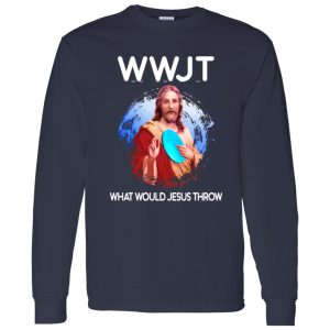 WWJT What Would Jesus Throw Funny Disc Golf Shirt