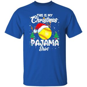 This Is My Christmas Pajama Softball Christmas Pajamas Shirt