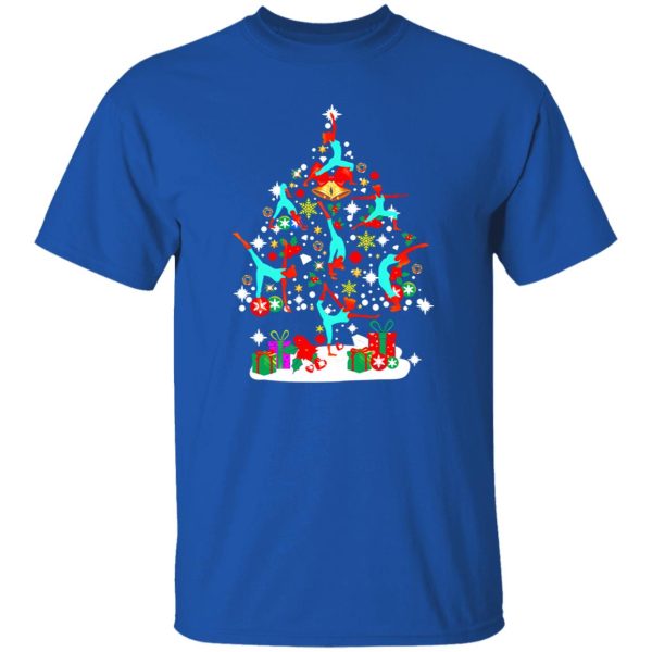 Yoga Christmas Tree Yoga Poses Shirt