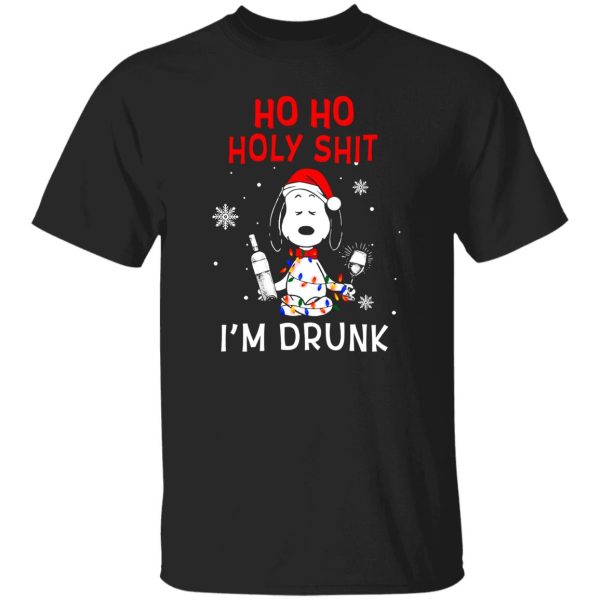 Snoopy Ho Ho Holy Shit I’m Drunk Shirt