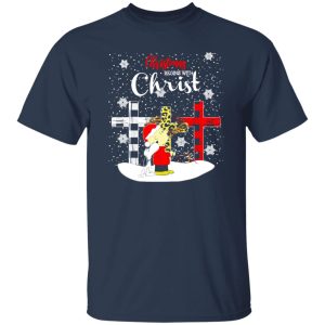 Christmas Begins With Christ Snoopy And Charlie Brown Shirt