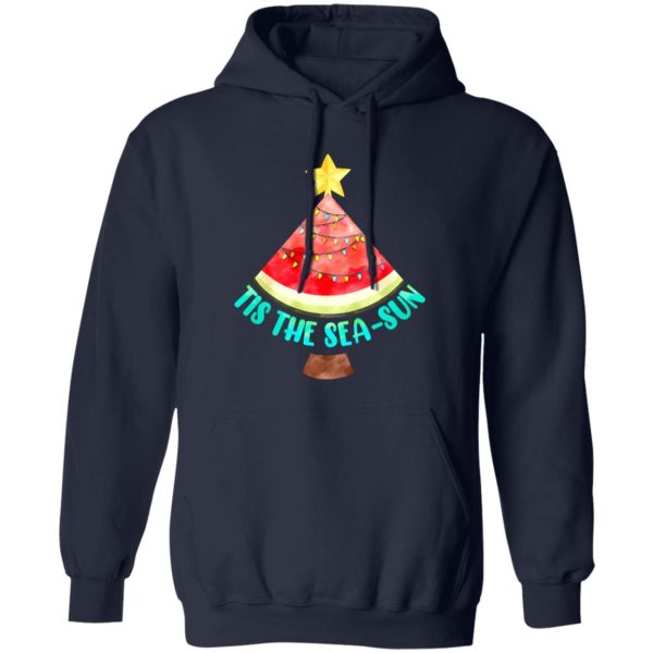 Tis The Sea-sun Watermelon Xmas Tree Merry Christmas Shirt