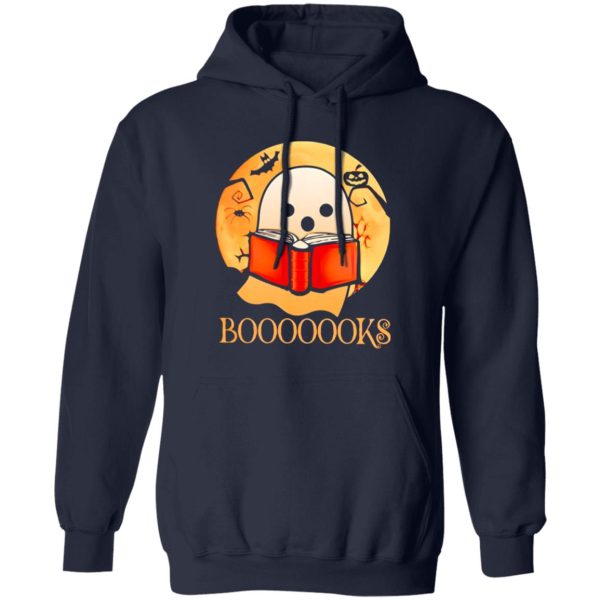 Booooooks Boo Ghost read books Halloween Shirt