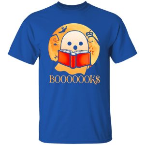 Booooooks Boo Ghost read books Halloween Shirt