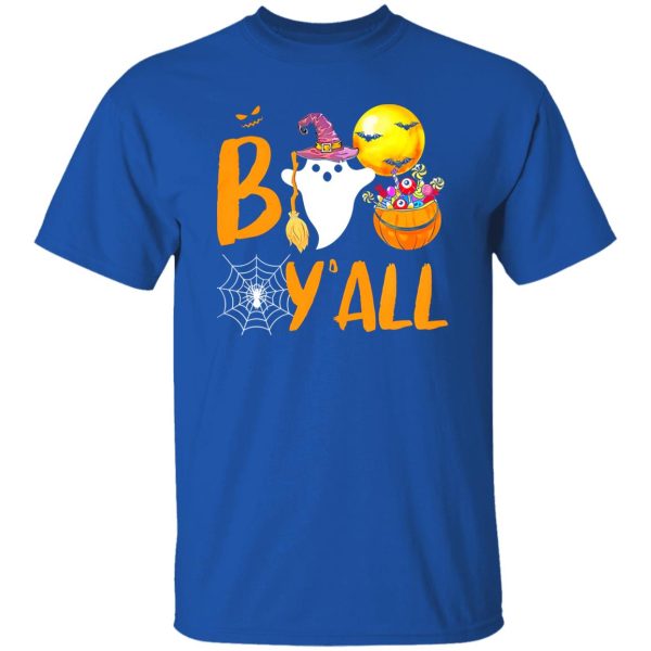 Boo Y all Happy Halloween Funny Shirt