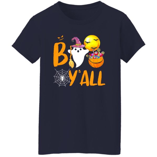 Boo Y all Happy Halloween Funny Shirt