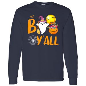 Boo Y all Happy Halloween Funny Shirt