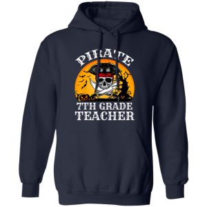 Beautiful Pirate 7th Grade Teacher Funny Halloween Shirt