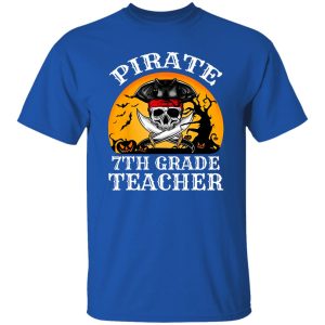 Beautiful Pirate 7th Grade Teacher Funny Halloween Shirt