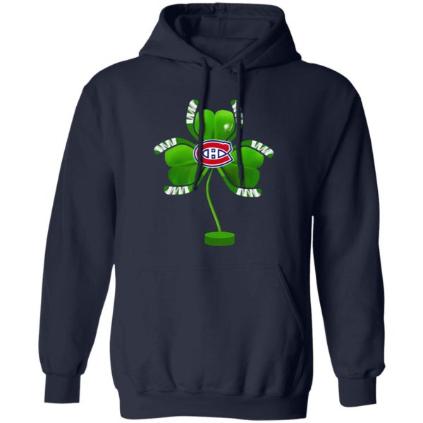 Irish St Patrick Day Shamrock Hockey Tree Montreal Canadien Shirt