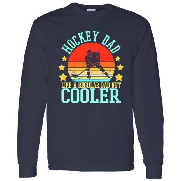 Vintage Hockey Dad Like A Regular Dad But Cooler Shirt