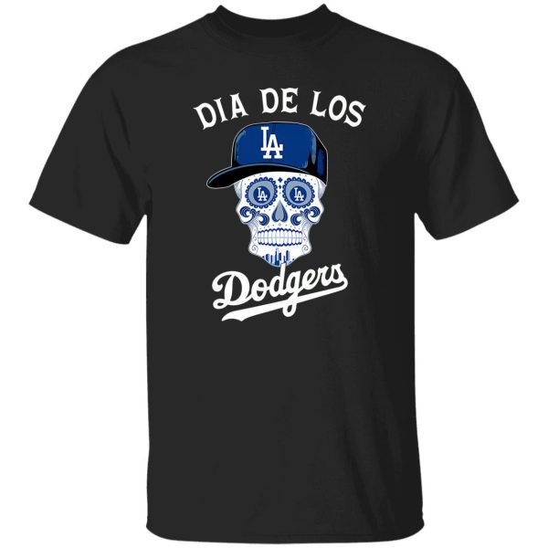 Dia De Los Los Angeles Dodgers Sugar Skull Shirt