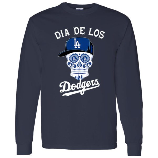 Dia De Los Los Angeles Dodgers Sugar Skull Shirt