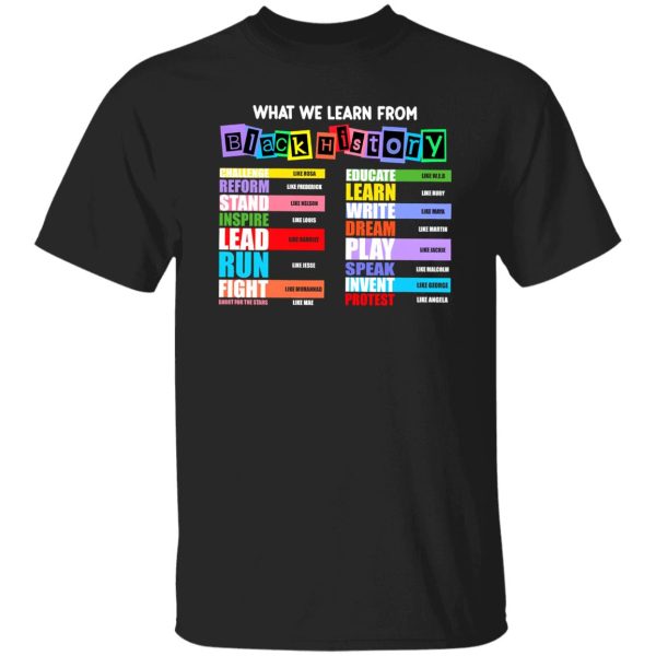 What We Learn From Black History Shirt