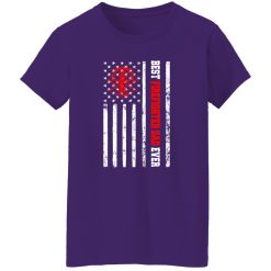 American Flag Fire Dept Logo Fire Hydrant Shirt Best Firefighter Dad Ever Shirt