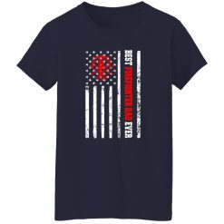 American Flag Fire Dept Logo Fire Hydrant Shirt Best Firefighter Dad Ever Shirt