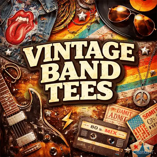 Vintage Band Tees Shirt