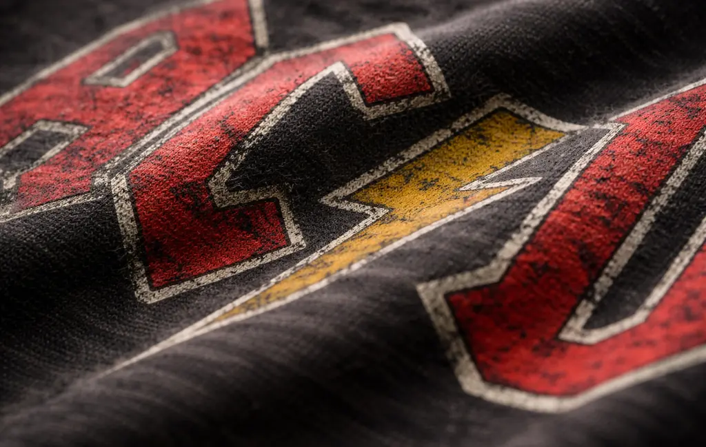 Premium Band Tee Fabric And Print Detail Shirt