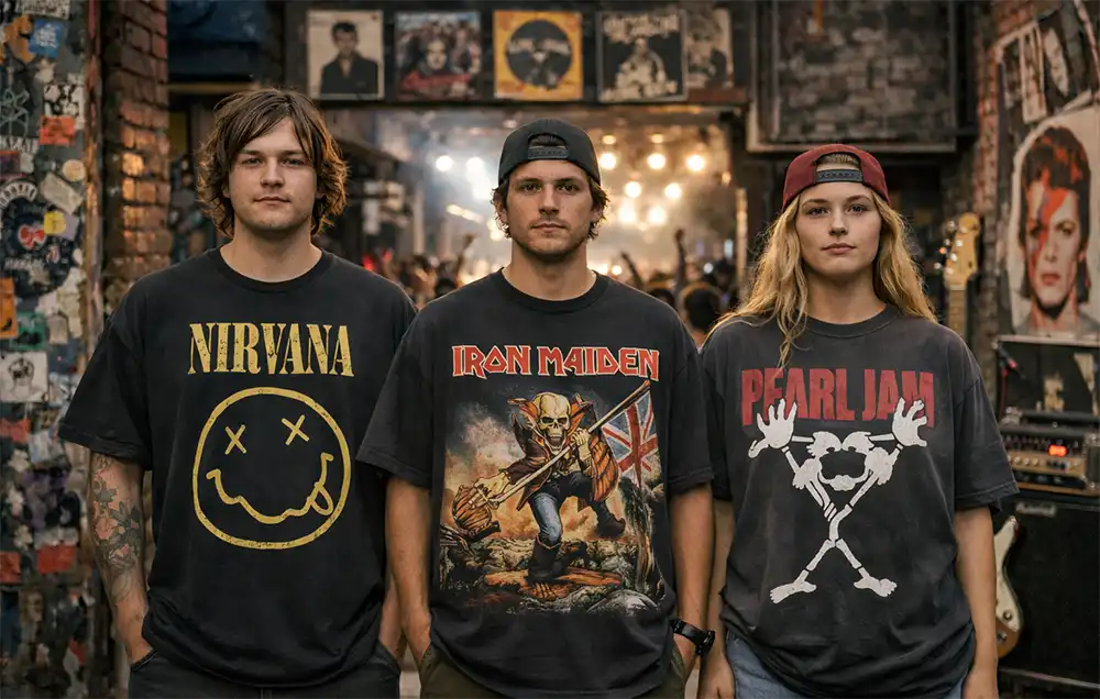 Vintage Band Tees Oversized Fit Shirt