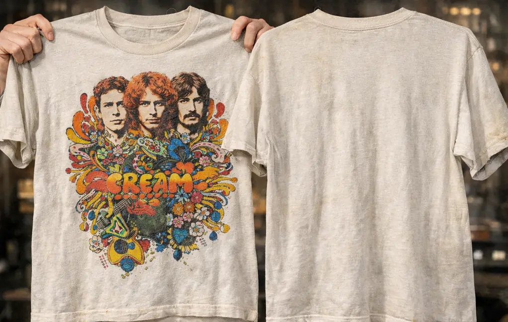 vintage 1970s concert band t shirt