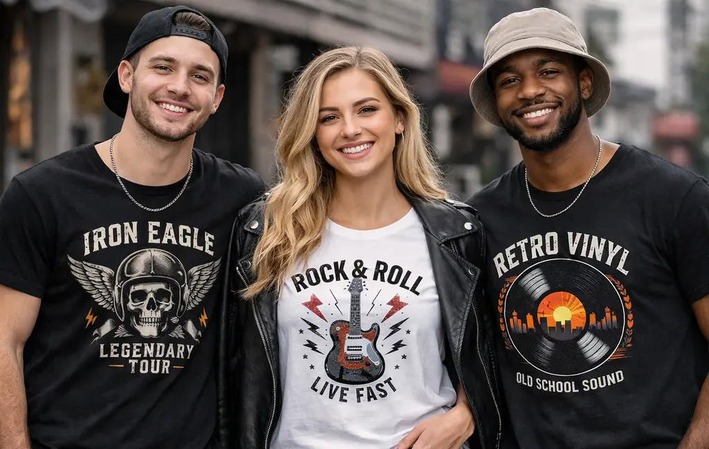 music graphic tees collection