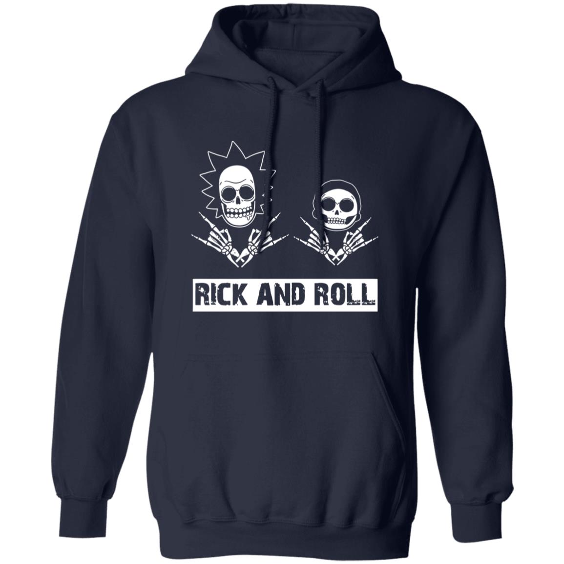 541-4742-108573042 Funny Skulls Rick And Roll Shirt – Bold Graphic Style for Rock Culture Fans