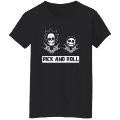 Funny Skulls Rick And Roll Shirt – Bold Graphic Style for Rock Culture Fans
