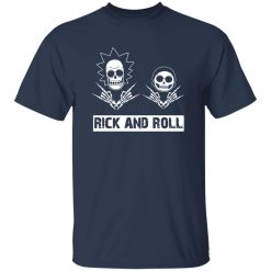 Funny Skulls Rick And Roll Shirt – Bold Graphic Style for Rock Culture Fans