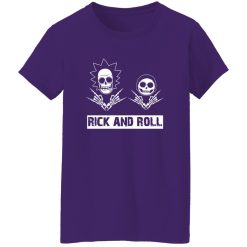 Funny Skulls Rick And Roll Shirt – Bold Graphic Style for Rock Culture Fans