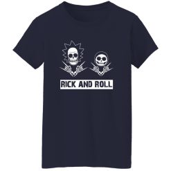 Funny Skulls Rick And Roll Shirt – Bold Graphic Style for Rock Culture Fans