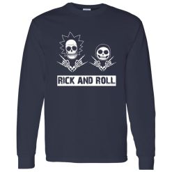 Funny Skulls Rick And Roll Shirt – Bold Graphic Style for Rock Culture Fans