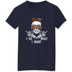 I Do What I Want Skeleton With Glasses And Bandana Shirt