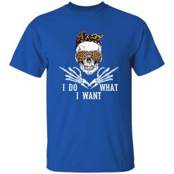 I Do What I Want Skeleton With Glasses And Bandana Shirt