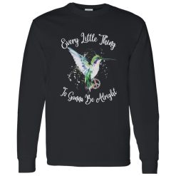 Every Little Thing Is Gonna Be Alright Hummingbird Bob Marley Shirt – Reggae Inspired Graphic Tee
