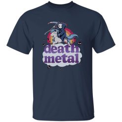 Death Metal The Grim Reaper And Unicorn Rainbow Shirt