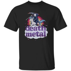 Death Metal The Grim Reaper And Unicorn Rainbow Shirt