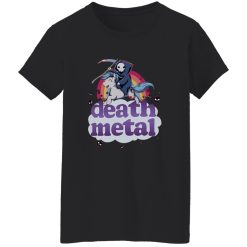 Death Metal The Grim Reaper And Unicorn Rainbow Shirt