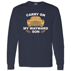 Carry On My Wayward Son Supernatural Impala Cool Design Shirt