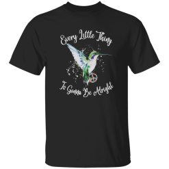 Every Little Thing Is Gonna Be Alright Hummingbird Bob Marley Shirt – Reggae Inspired Graphic Tee