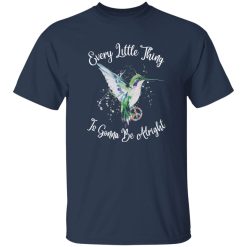 Every Little Thing Is Gonna Be Alright Hummingbird Bob Marley Shirt – Reggae Inspired Graphic Tee