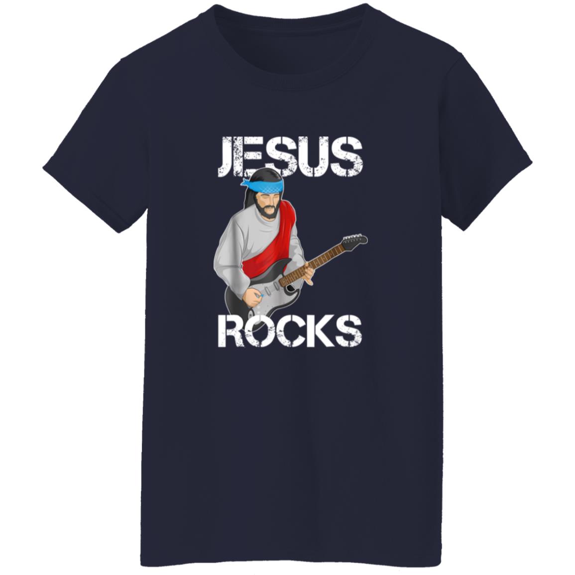 1054-10063-108589079 Jesus With Rocks Christian Shirt
