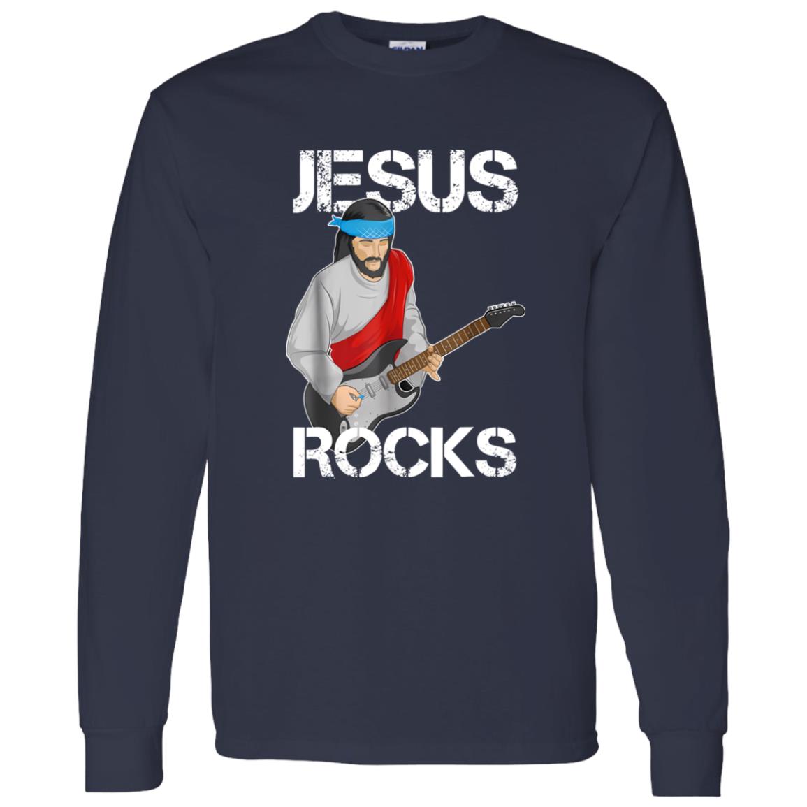1062-10156-108589080 Jesus With Rocks Christian Shirt