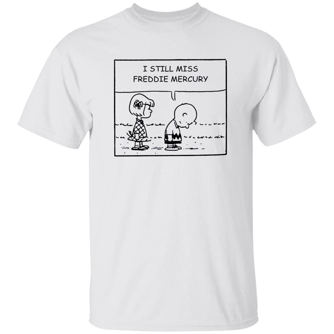 1049-9974-108590912 Charlie Brown And Peppermint Patty I Still Miss Freddie Mercury Shirt