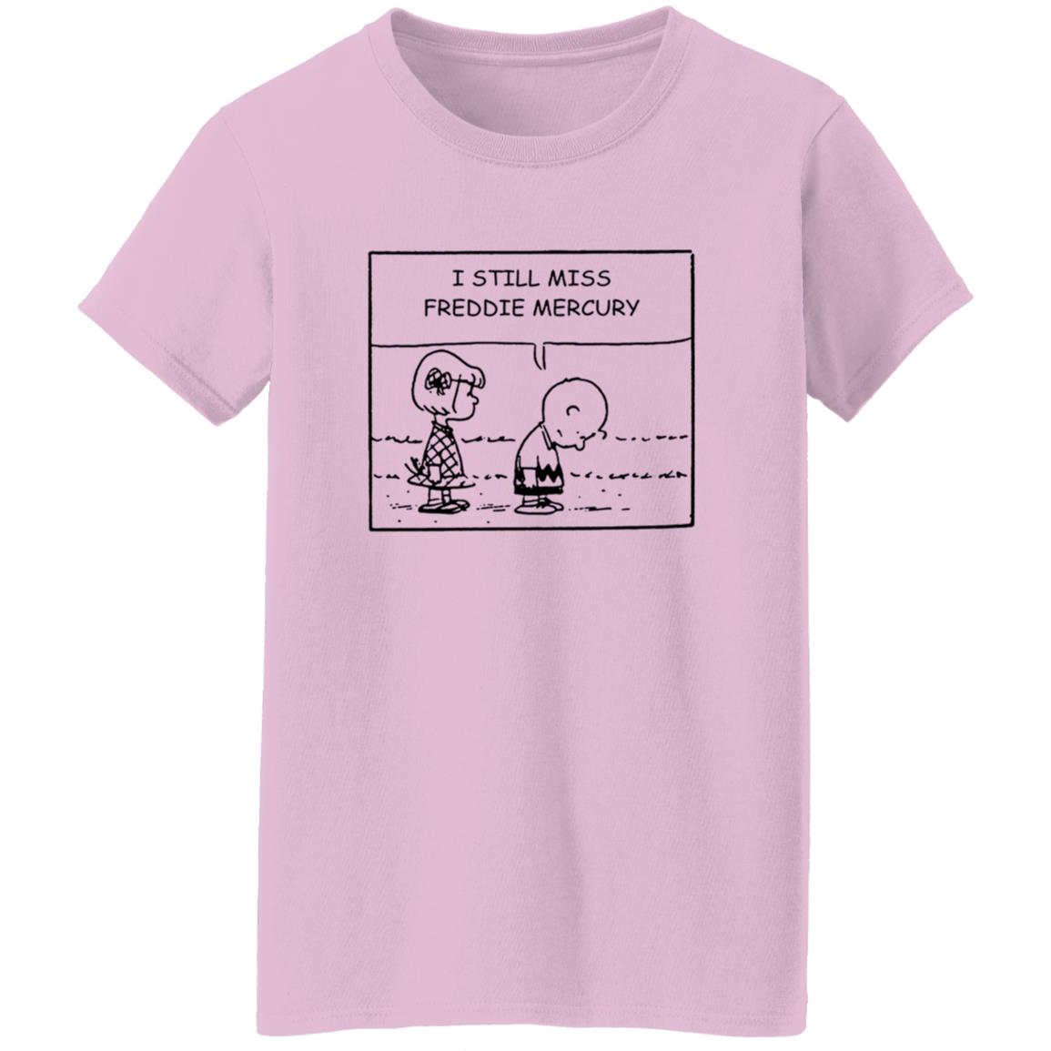 1054-10059-108590913 Charlie Brown And Peppermint Patty I Still Miss Freddie Mercury Shirt