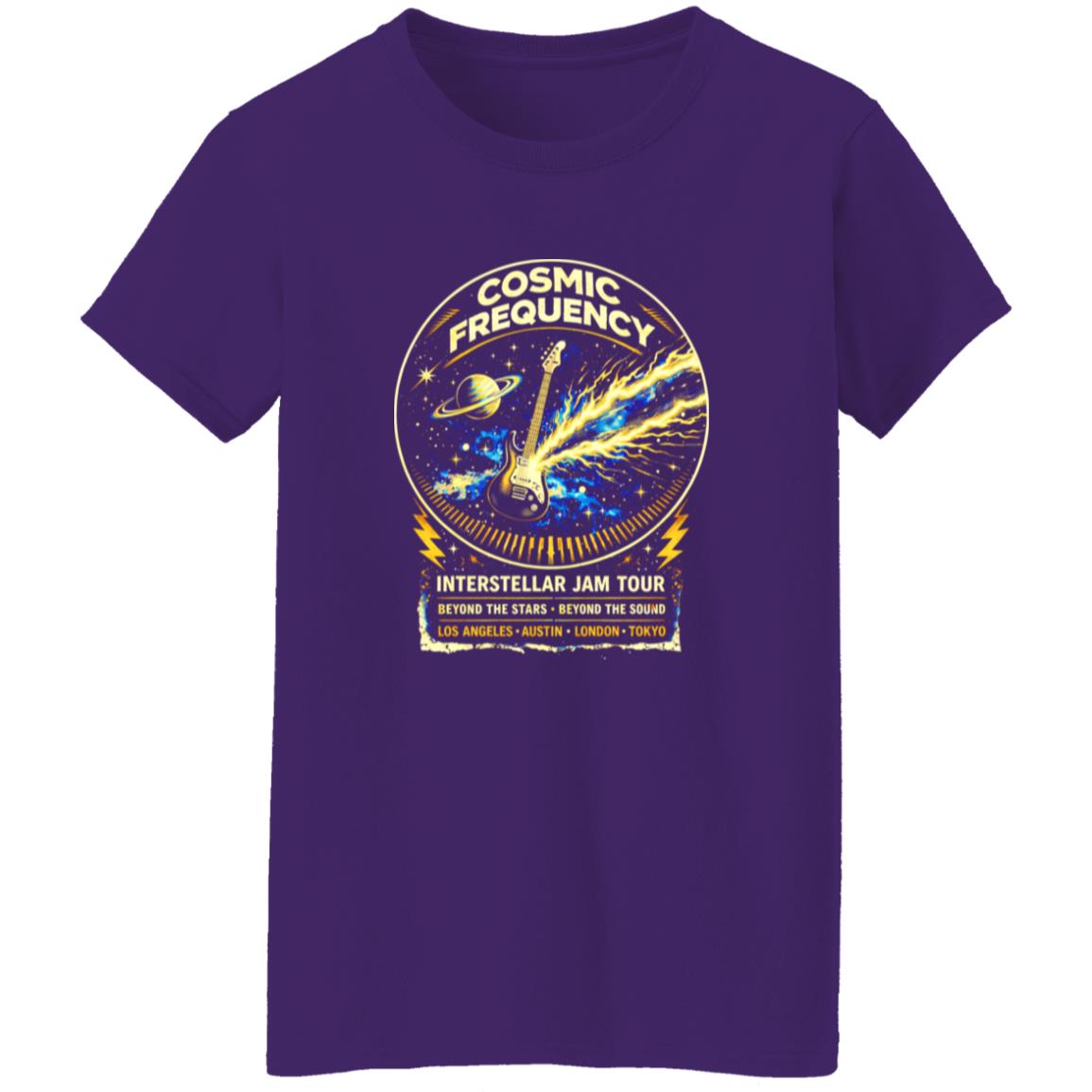 1054-10065-108594733 Cosmic Frequency Space Rock Tour Shirt
