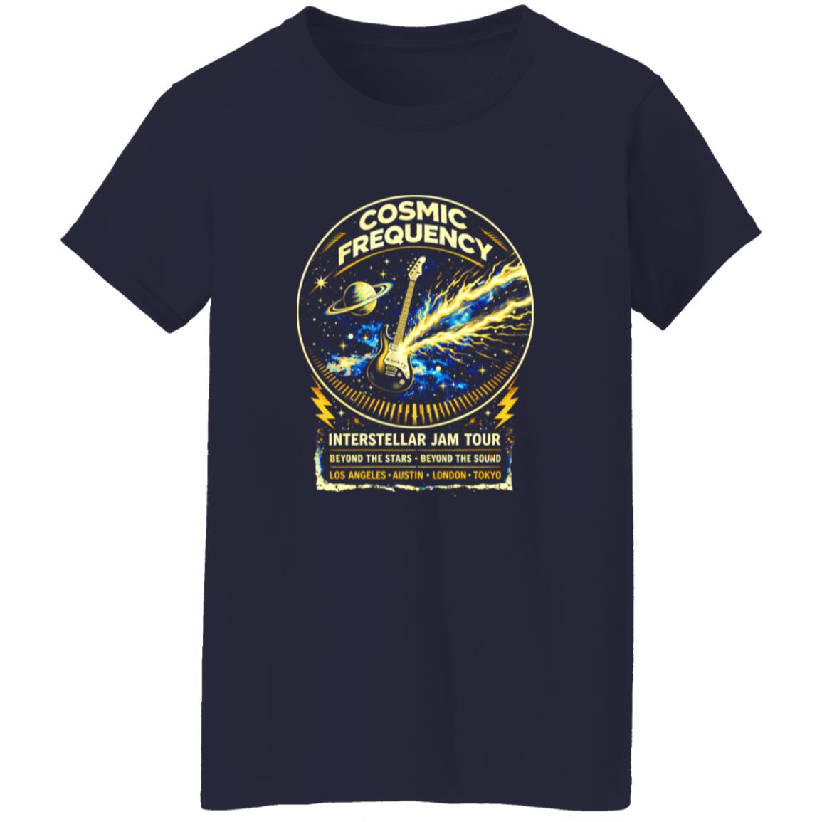 1054-10063-108594733 Cosmic Frequency Space Rock Tour Shirt